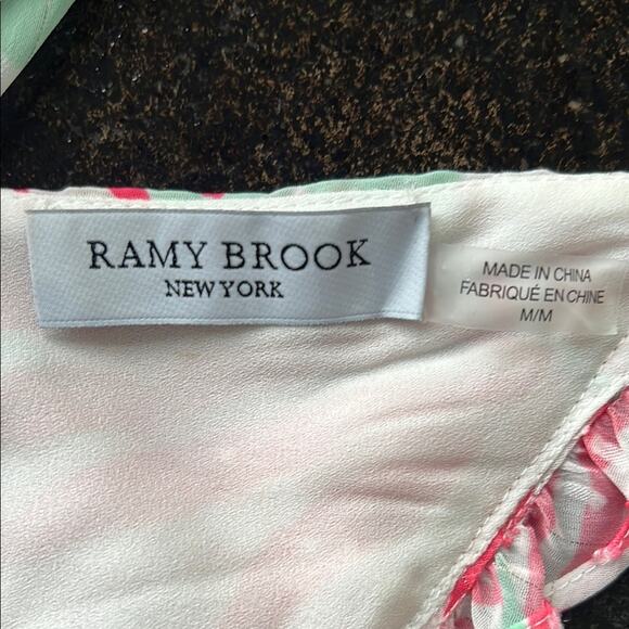 NWOT Ramy Brook Jules Multicolor Tropical Print Women's Halter Top - size Medium - Picture 6 of 13